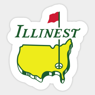 The Illinest Golfer Sticker